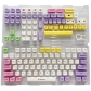 104+31 Ice Cream PBT Dye-subbed XDA Keycap Set for Mechanical Keyboard English / Thai / Japanese / Russian / Arabic / French / German / Spanish